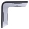 Hampton Hampton 7 in. H X 2.10 in. W X 1/8 in. D Black Steel Inside/Outside Corner Brace 02-3405-419 - alternate 4